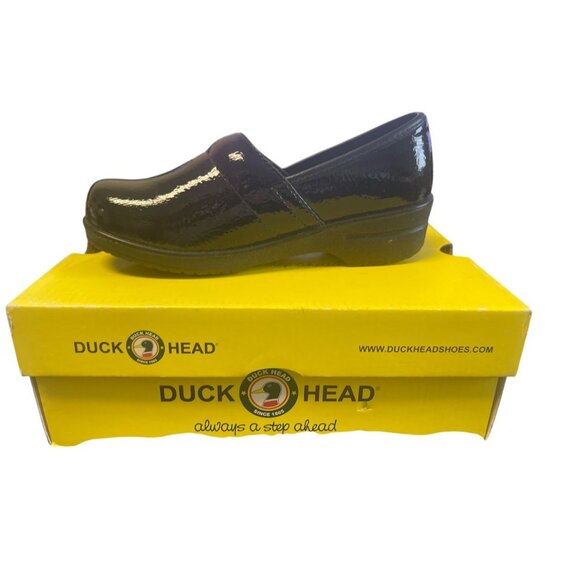 Duck Head Lil Becky Black Patent Slip-Ons - 1 M - Picture 2 of 4